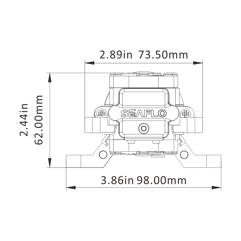 Seaflo 35psi RV Self Priming Marine Car Washer Electric Diaphragm Pumps Mini 12V DC Water Pump Low Pressure Pump