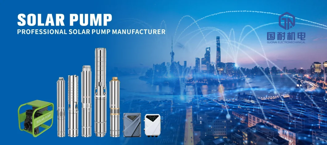 High Pressure 24V 48V 72V 110V Solar System Centrifugal Irrigation DC Solar Submersible Water Pump